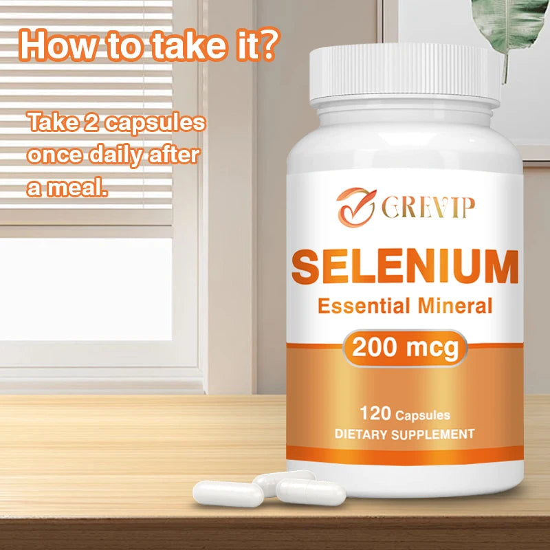 Selenium Capsules - Immune Support, Energy Boost & Thyroid Health | 120 Count