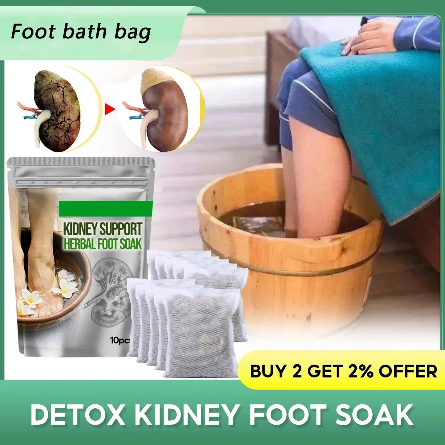 Herbal Detox Foot Bath – Boost Lymphatic Health, Improve Circulation, Sleep & Stress Relief