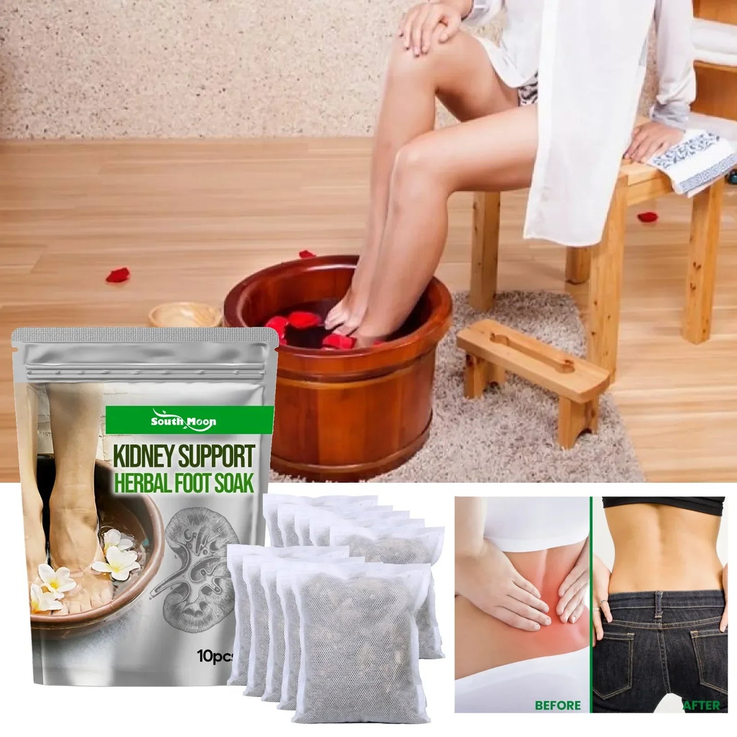 Herbal Detox Foot Bath – Boost Lymphatic Health, Improve Circulation, Sleep & Stress Relief